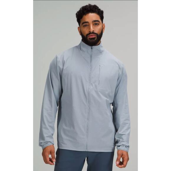 Lululemon Other - Lululemon Expeditionist Jacket Mens Sz M Rhino Grey Full Zip Mesh Performance